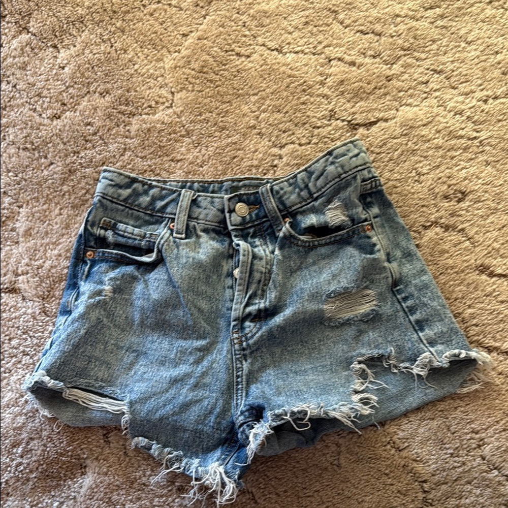 Wild Fable Blue High-Waisted Jean Shorts